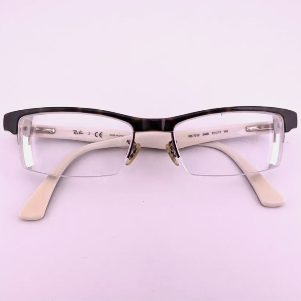 Ray-Ban Tortiose RB 7012 2488, 51-17-140 Eyeglasses with Case - Picture 3 of 7